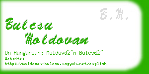 bulcsu moldovan business card